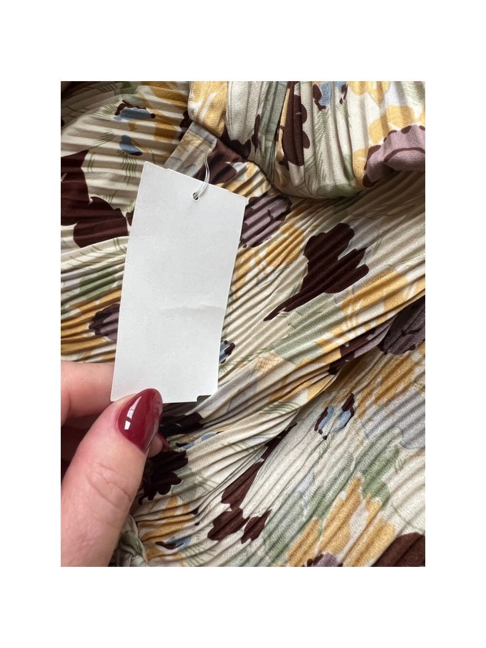 NWT Polo Ralph Lauren Dress, M, Beige & Brown Size 0 - Picture 7 of 9